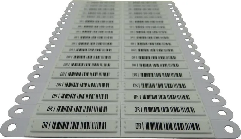 Etiqueta com Furo Antifurto código Am 58 Khz c/ 1.000 un - Imagem 2