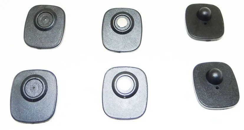 Etiqueta Mini Rigida Antifurto Eas Preta RF 8,2 Mhz - MD12 c/ 1.000 un - Imagem 2