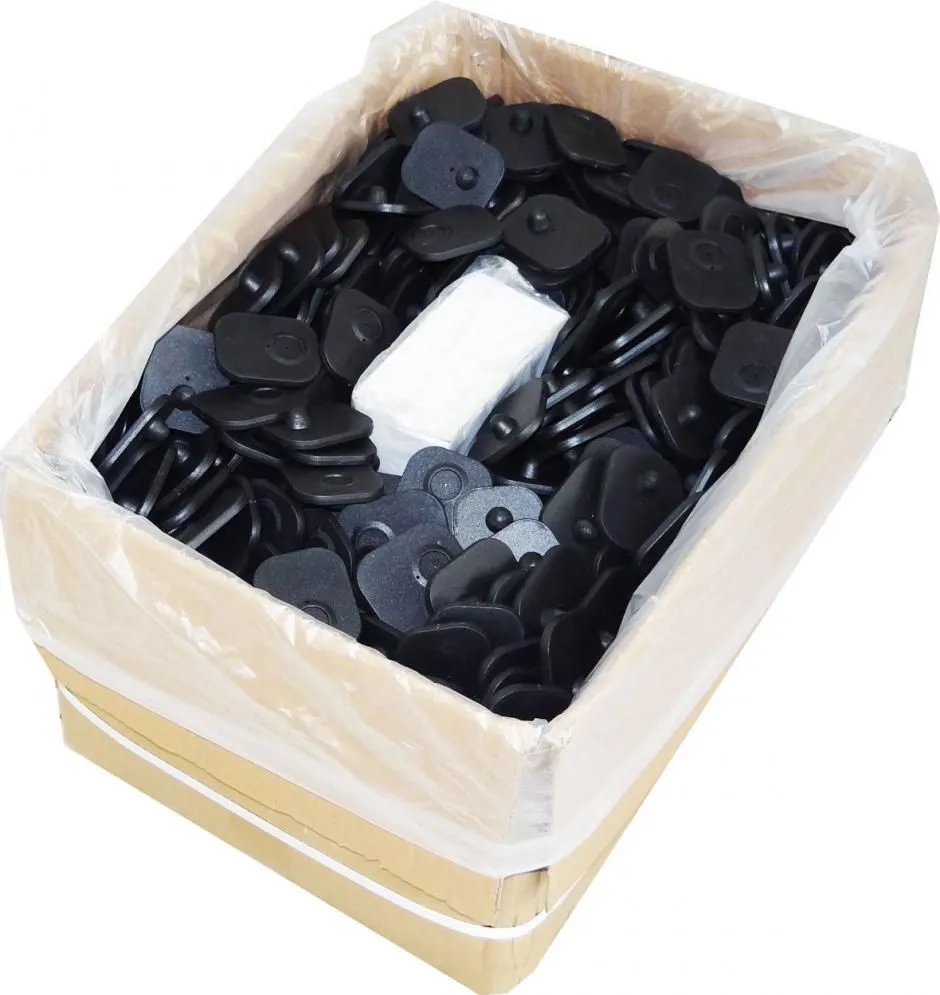 Etiqueta Mini Rigida Antifurto Eas Preta RF 8,2 Mhz - MD12 c/ 1.000 un - Imagem 3