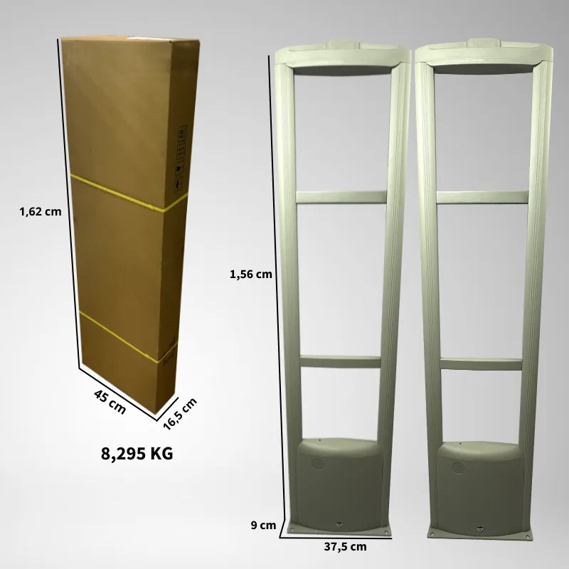 Par de Antenas Antifurto EAS (RX/TX) Cinza RF 8,2MHZ 110/220V MD16 - Imagem 3