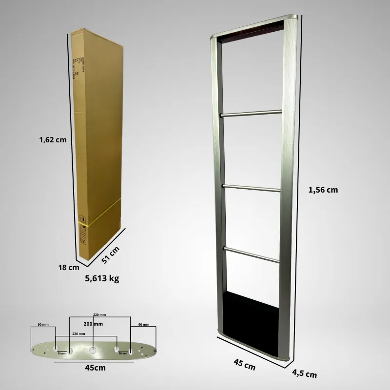 Par de Antenas Antifurto EAS (RX/TX) Alumínio RF 8,2 MHZ 110/220V MD14 - Imagem 3